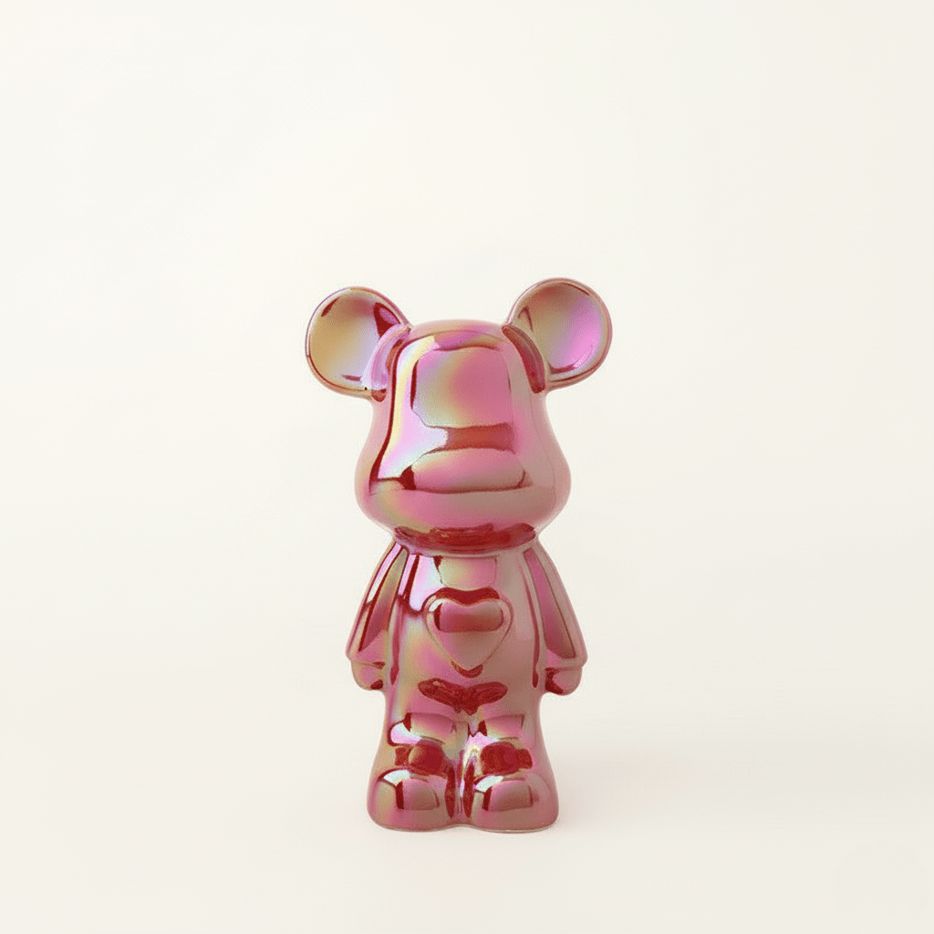 Hom & Ember – Charming Ceramic Bear Sculpture in Elegant Tones for a Touch of Whimsy - Hom & Ember