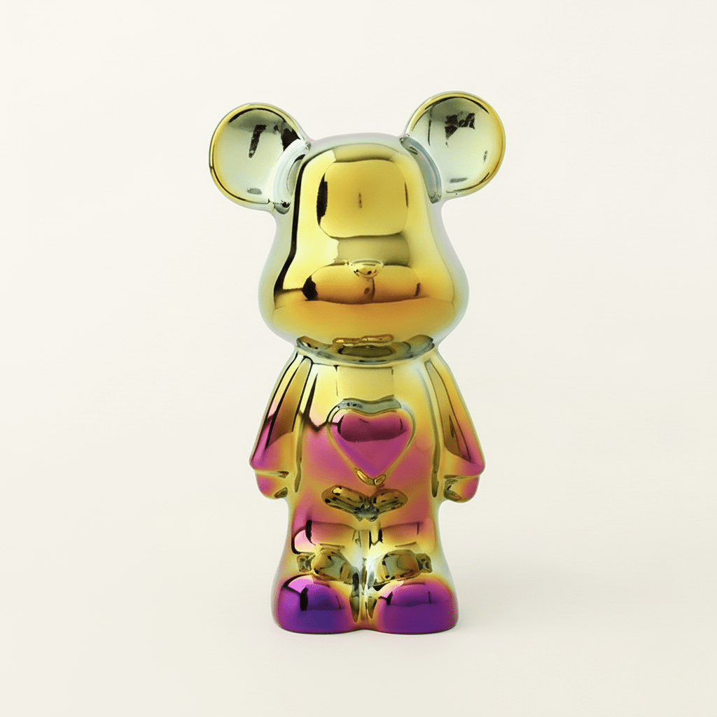 Hom & Ember – Charming Ceramic Bear Sculpture in Elegant Tones for a Touch of Whimsy - Hom & Ember