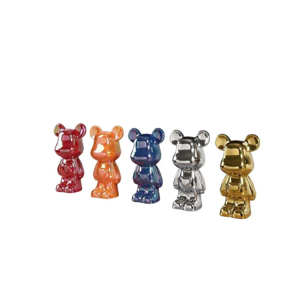 Hom & Ember – Charming Ceramic Bear Sculpture in Elegant Tones for a Touch of Whimsy - Hom & Ember