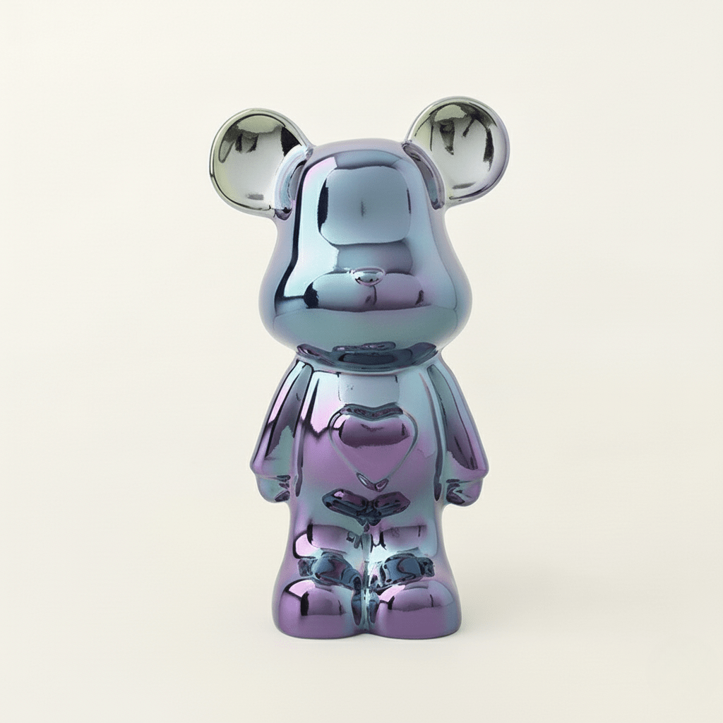 Hom & Ember – Charming Ceramic Bear Sculpture in Elegant Tones for a Touch of Whimsy - Hom & Ember