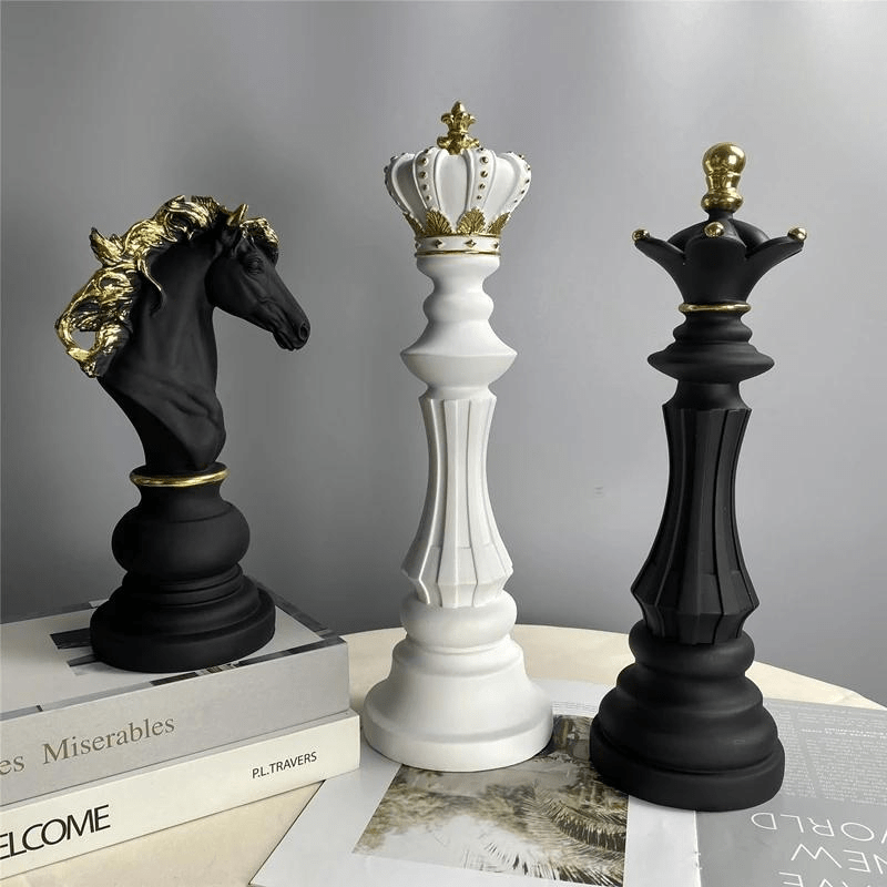 Hom & Ember – Chess Sculpture for a Sophisticated Touch - Hom & Ember