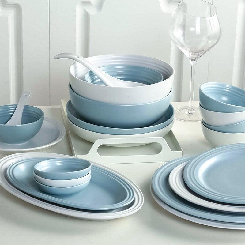 Hom & Ember – Classic European Rim Ceramic Dinner Plate for a Timeless Table Setting - Hom & Ember