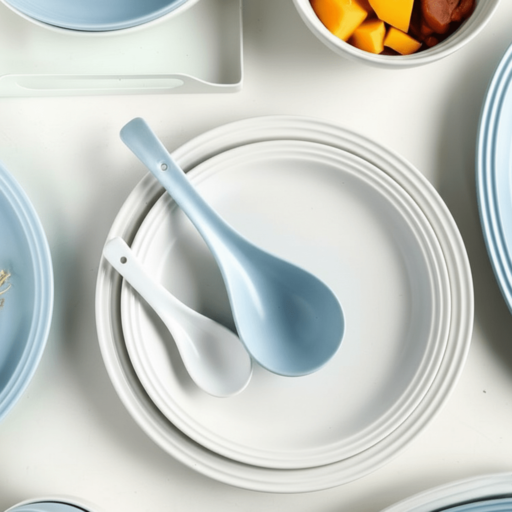 Hom & Ember – Classic European Rim Ceramic Dinner Plate for a Timeless Table Setting - Hom & Ember