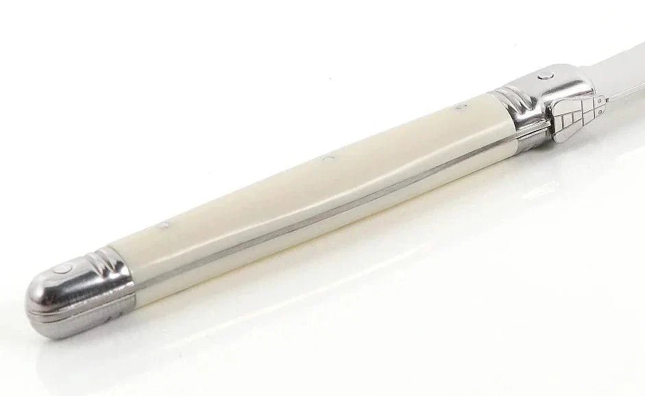 Hom & Ember – Classic Ivory Stainless Steel Cutlery Set for a Serene Dining Elegance - Hom & Ember