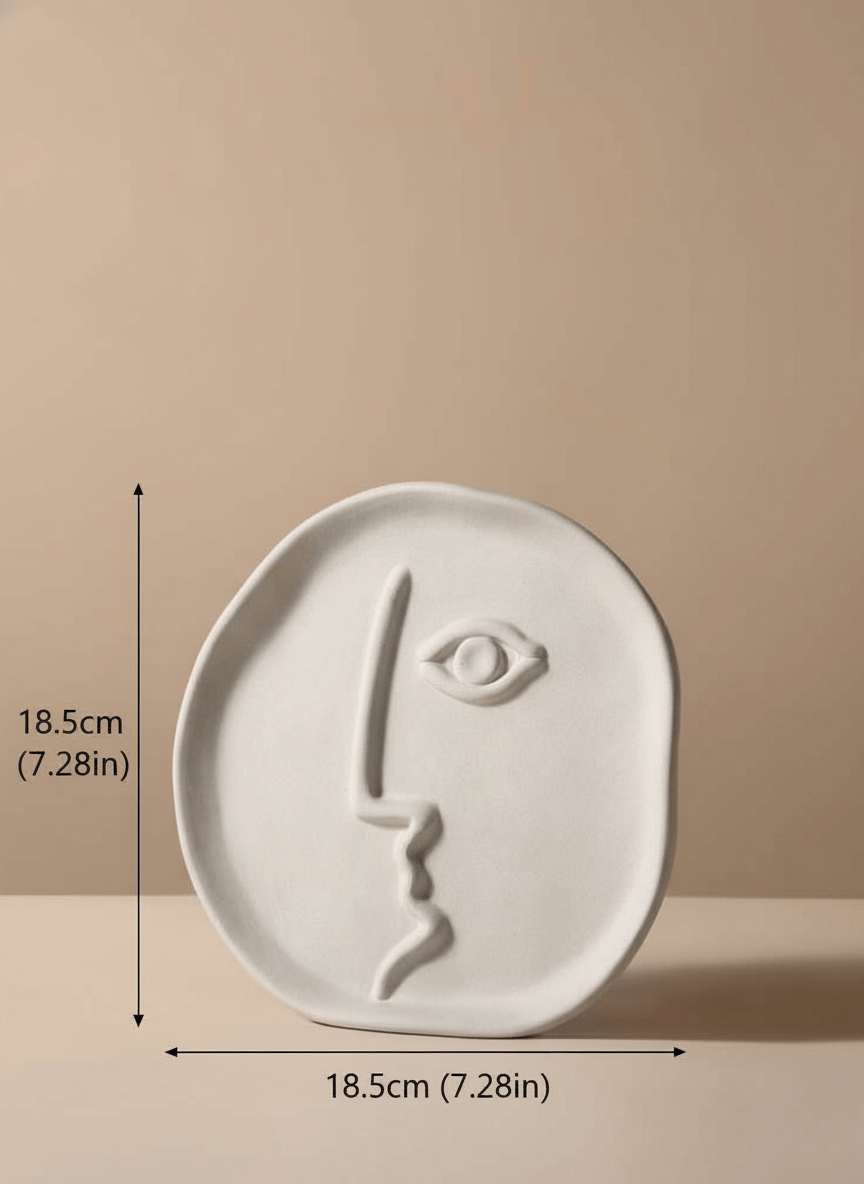 Hom & Ember – Contemporary Abstract Face Vase for a Stylish Home Decor - Hom & Ember