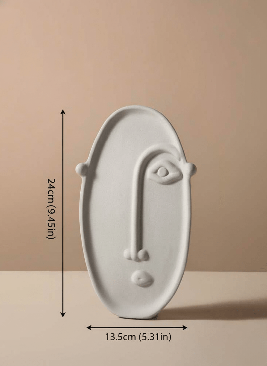 Hom & Ember – Contemporary Abstract Face Vase for a Stylish Home Decor - Hom & Ember