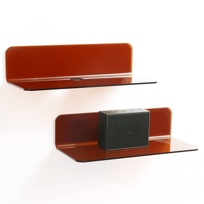 Hom & Ember – Contemporary Floating Wall Shelves in Vibrant Acrylic for a Stylish Touch - Hom & Ember