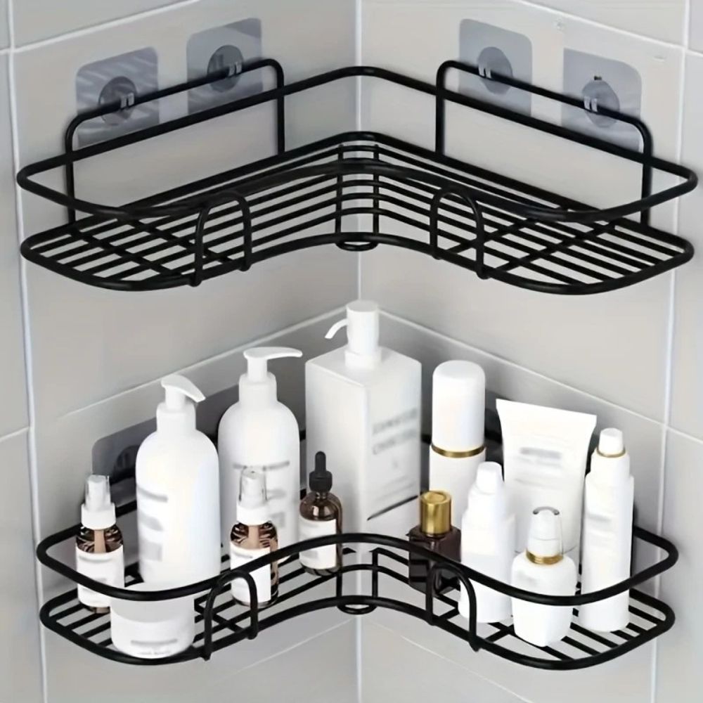 Hom & Ember – Corner Shower Caddy for Bathroom Storage, Perfect for a Chic and Organised Space - Hom & Ember