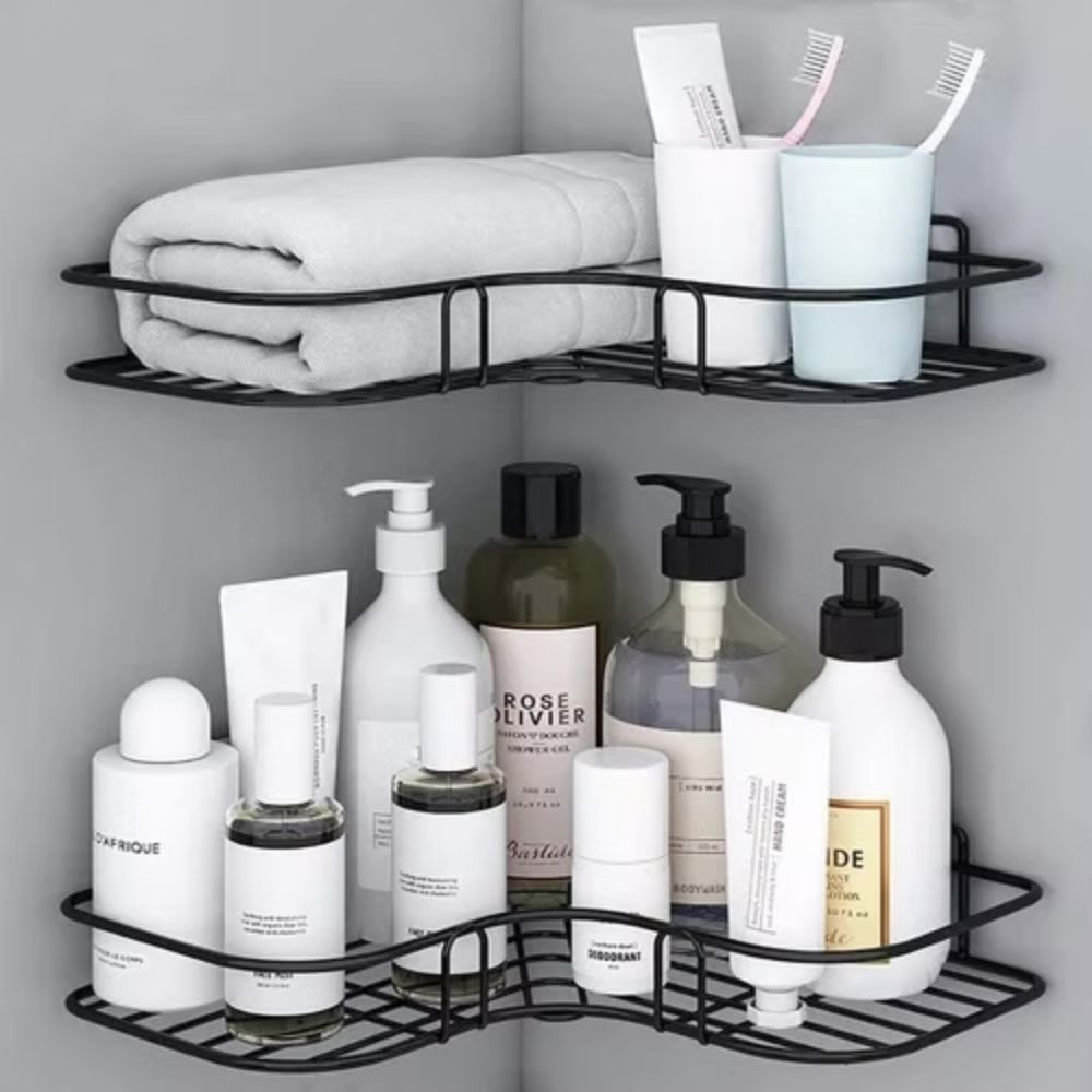 Hom & Ember – Corner Shower Caddy for Bathroom Storage, Perfect for a Chic and Organised Space - Hom & Ember