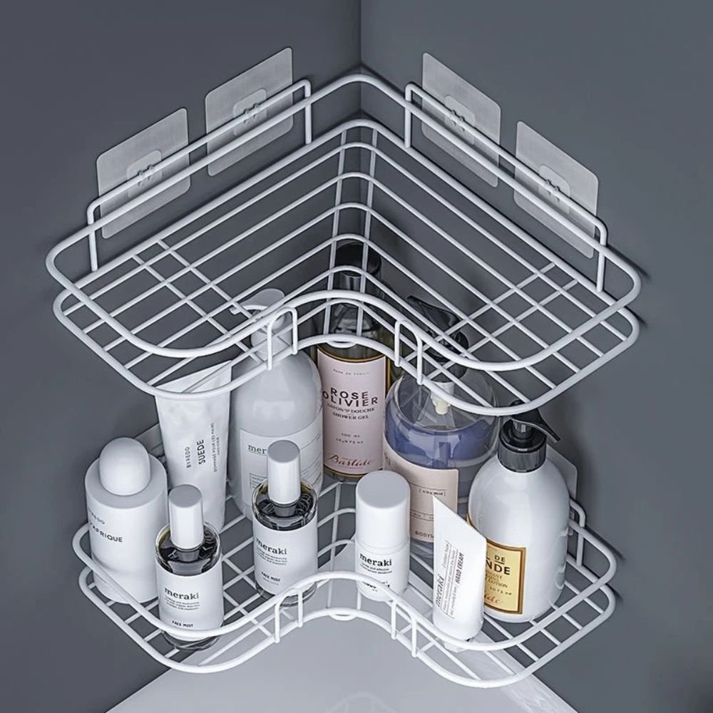 Hom & Ember – Corner Shower Caddy for Bathroom Storage, Perfect for a Chic and Organised Space - Hom & Ember