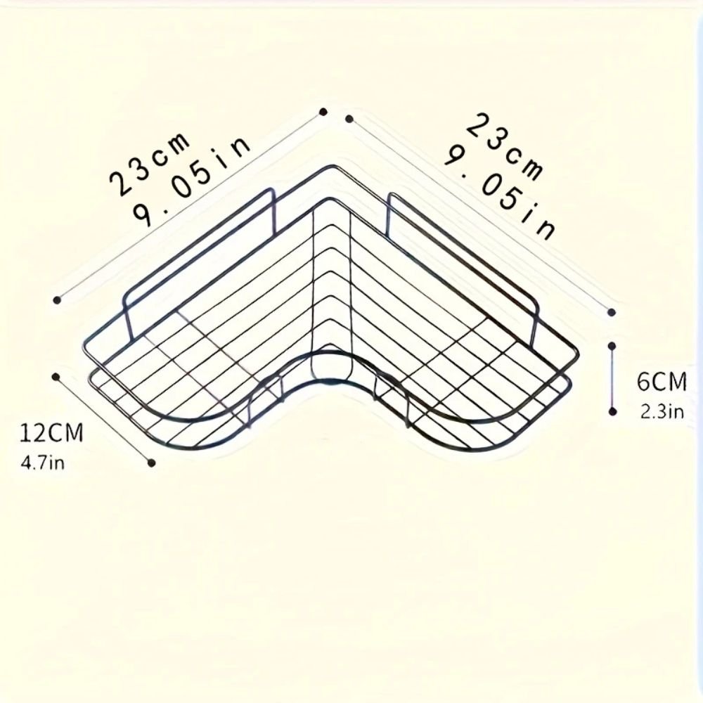 Hom & Ember – Corner Shower Caddy for Bathroom Storage, Perfect for a Chic and Organised Space - Hom & Ember