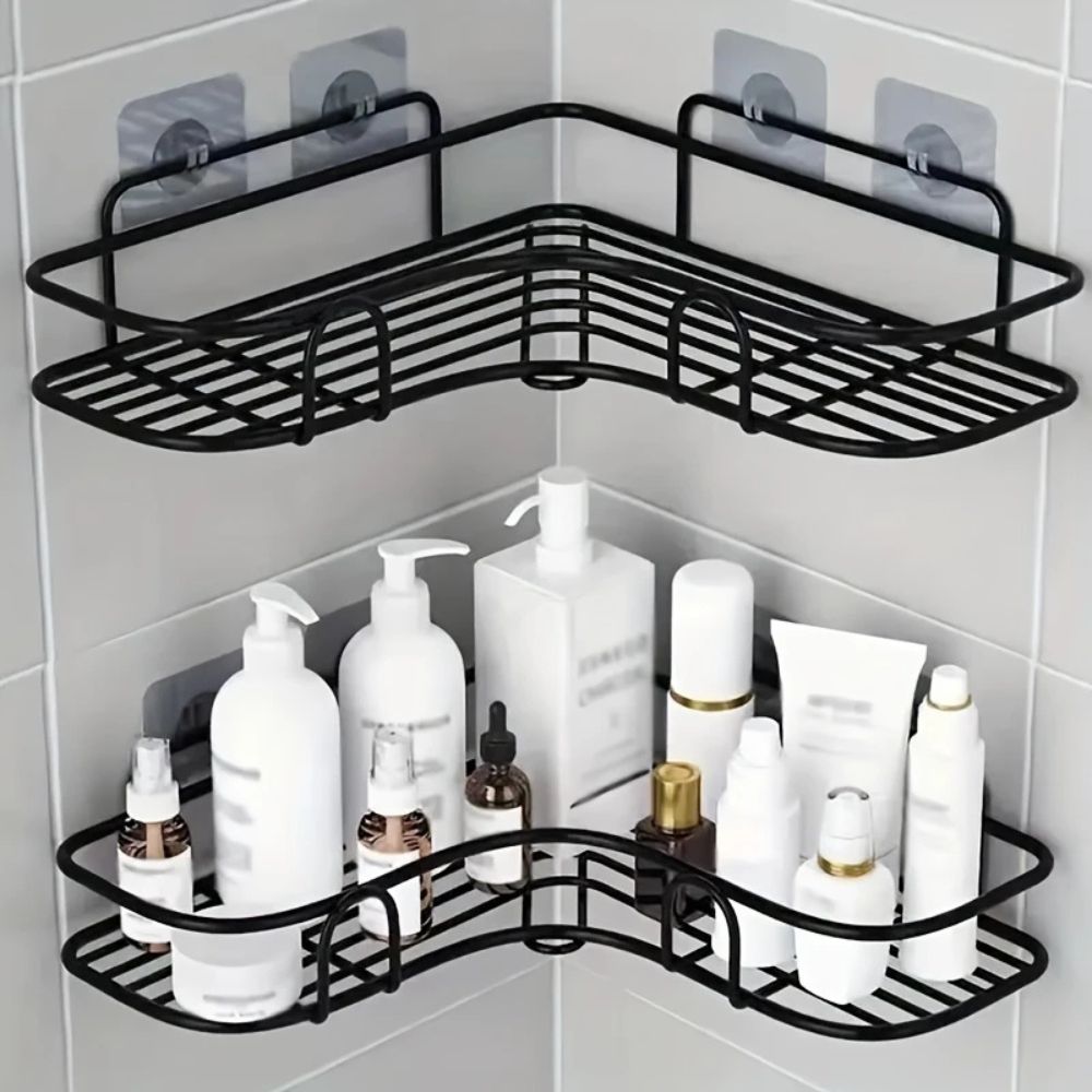 Hom & Ember – Corner Shower Caddy for Bathroom Storage, Perfect for a Chic and Organised Space - Hom & Ember