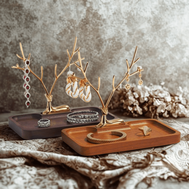 Hom & Ember – Designer Wooden Jewelry Tray - Hom & Ember
