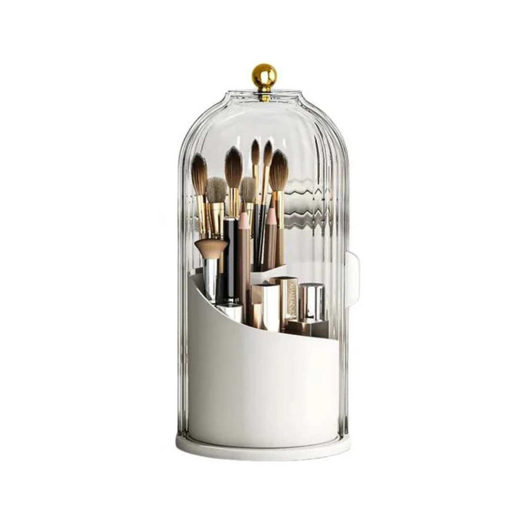 Hom & Ember – Elegant 360° Rotating Acrylic Organiser for a Sophisticated Touch - Hom & Ember