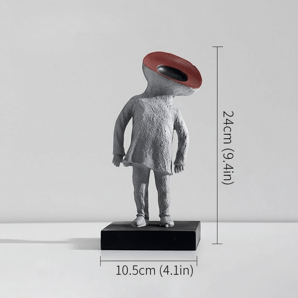 Hom & Ember – Elegant Abstract Alien Resin Sculpture for Modern Spaces with Aesthetic Charm - Hom & Ember
