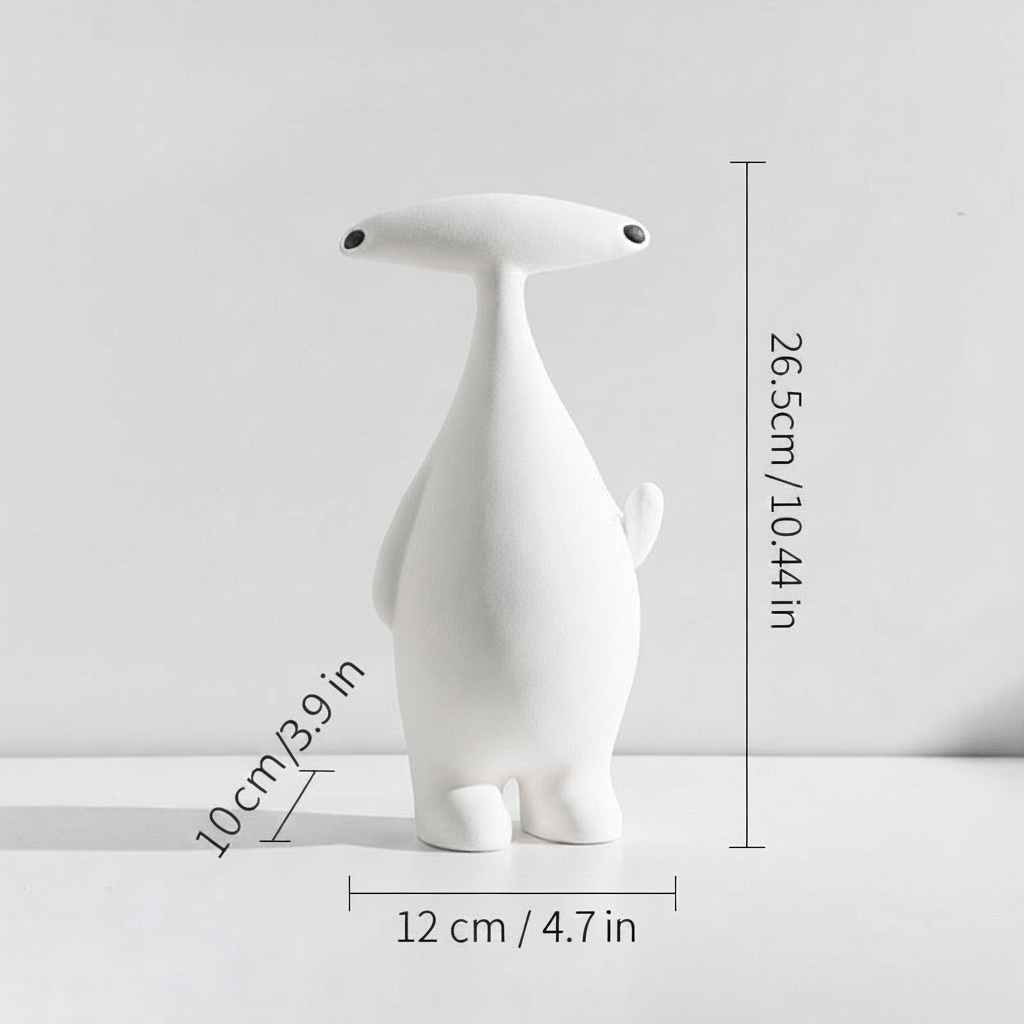 Hom & Ember – Elegant Abstract Alien Resin Sculpture for Modern Spaces with Aesthetic Charm - Hom & Ember