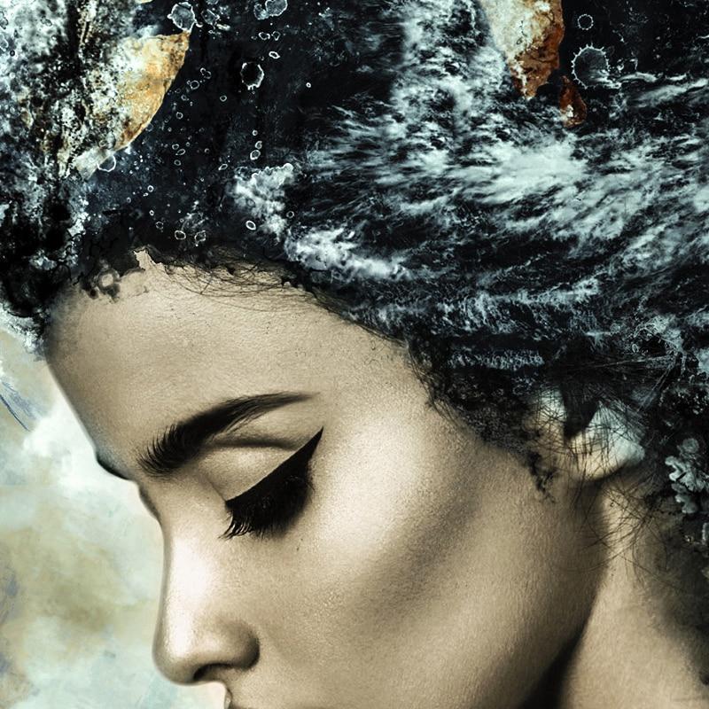 Hom & Ember – Elegant Abstract Canvas Depicting Feminine Beauty for a Serene Ambiance - Hom & Ember