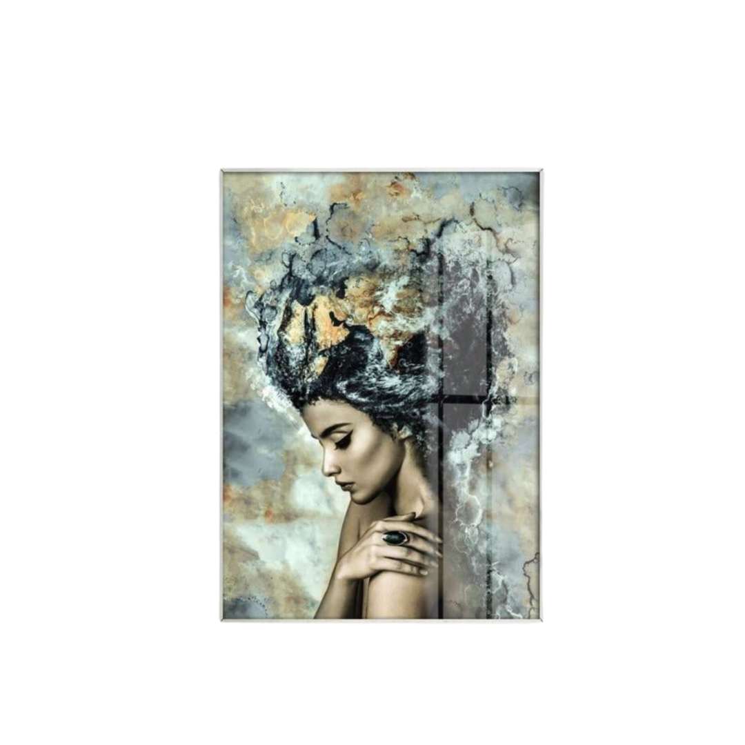 Hom & Ember – Elegant Abstract Canvas Depicting Feminine Beauty for a Serene Ambiance - Hom & Ember