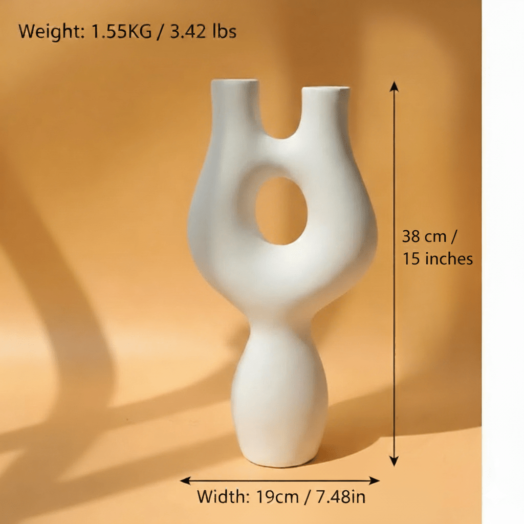 Hom & Ember – Elegant Abstract Ceramic Sculpture for a Serene Ambiance - Hom & Ember