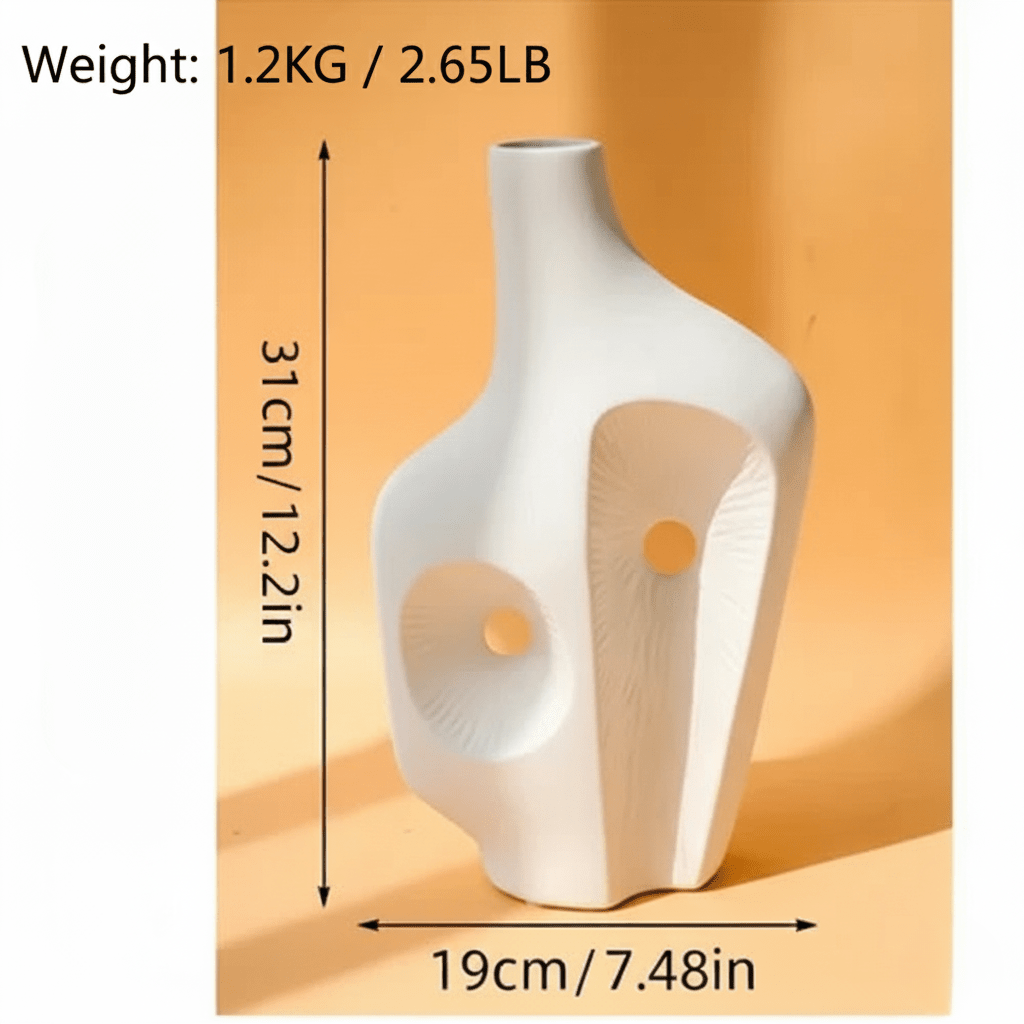 Hom & Ember – Elegant Abstract Ceramic Sculpture for a Serene Ambiance - Hom & Ember