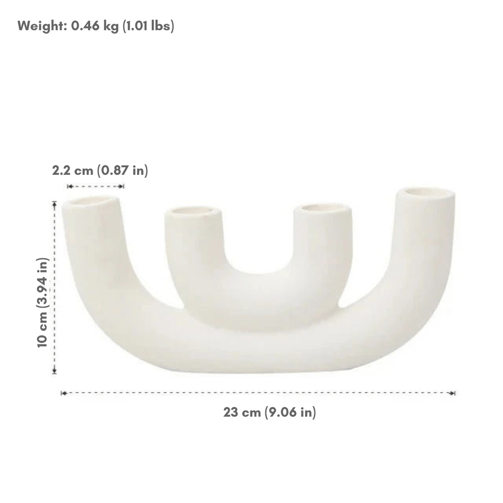 Hom & Ember – Elegant Abstract Ceramic Sculpture for a Serene Ambiance - Hom & Ember