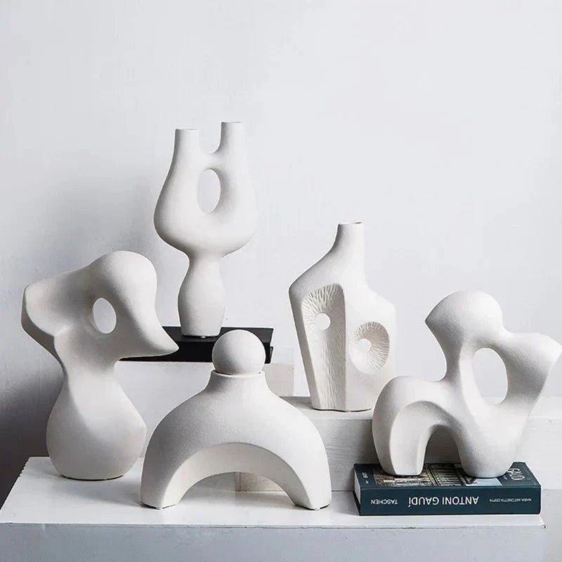 Hom & Ember – Elegant Abstract Ceramic Sculpture for a Serene Ambiance - Hom & Ember