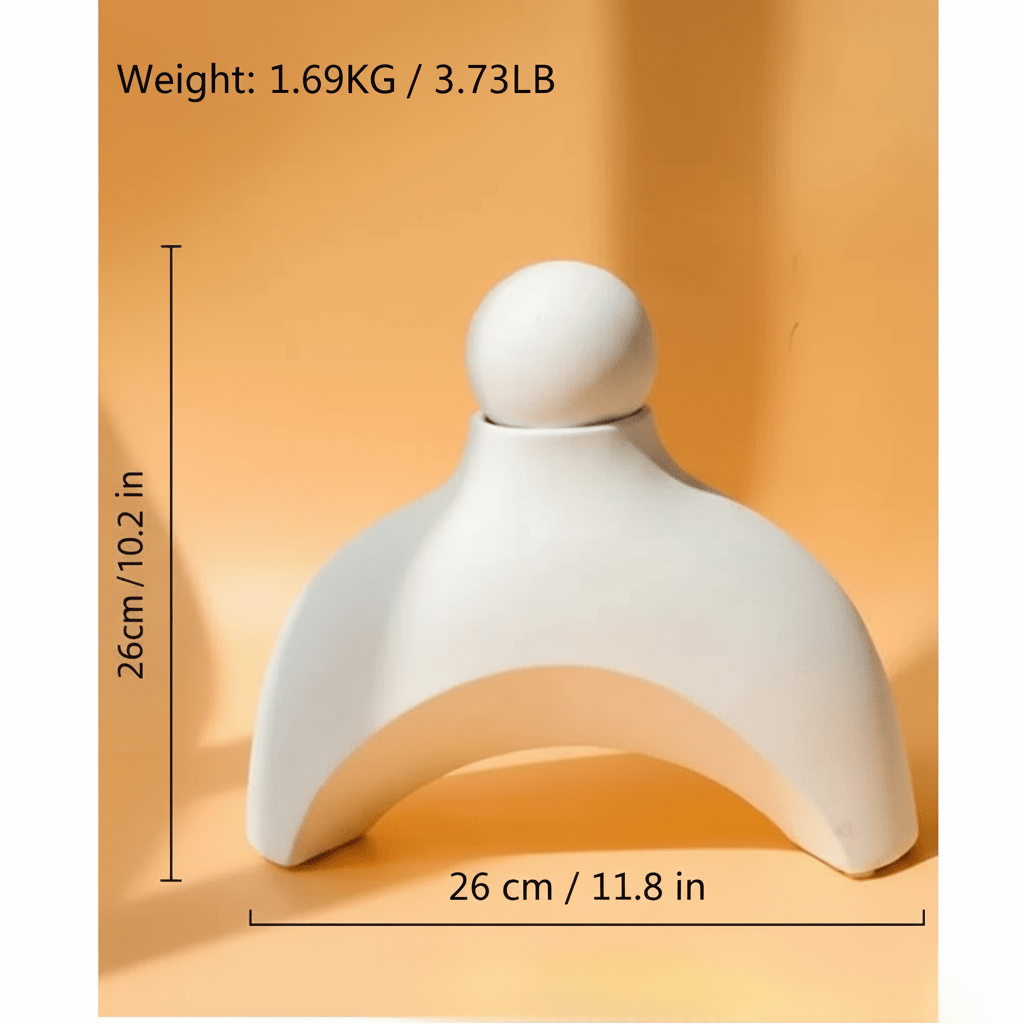 Hom & Ember – Elegant Abstract Ceramic Sculpture for a Serene Ambiance - Hom & Ember