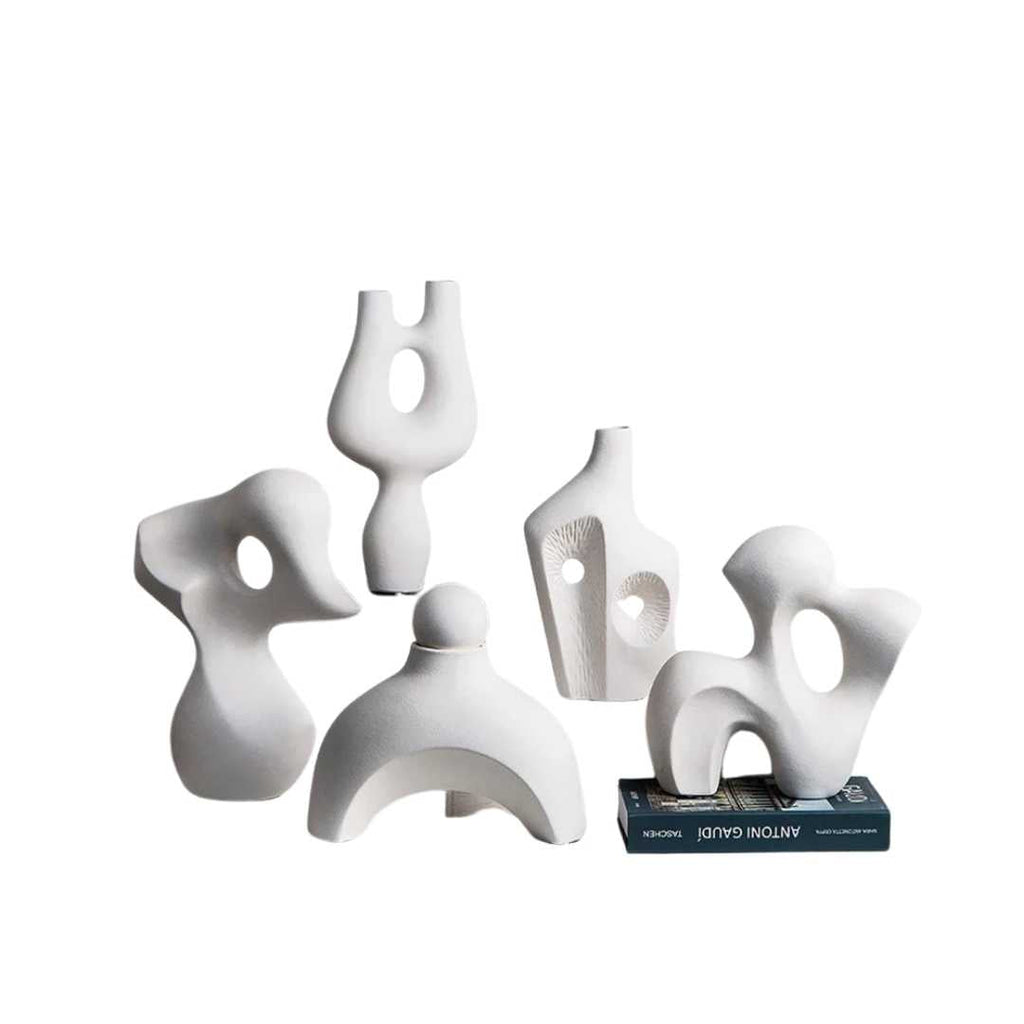 Hom & Ember – Elegant Abstract Ceramic Sculpture for a Serene Ambiance - Hom & Ember