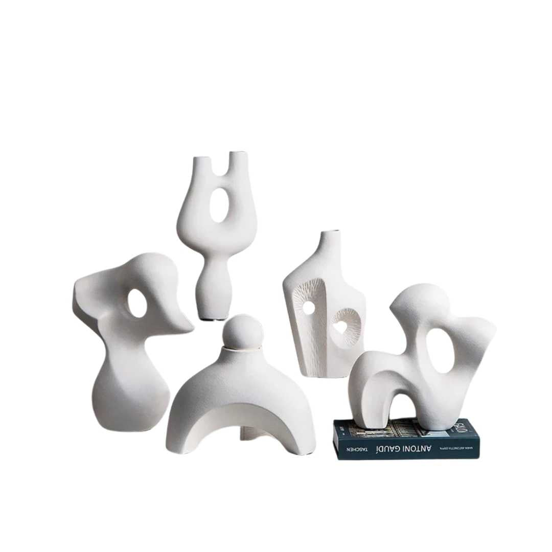 Hom & Ember – Elegant Abstract Ceramic Sculpture for a Serene Ambiance - Hom & Ember