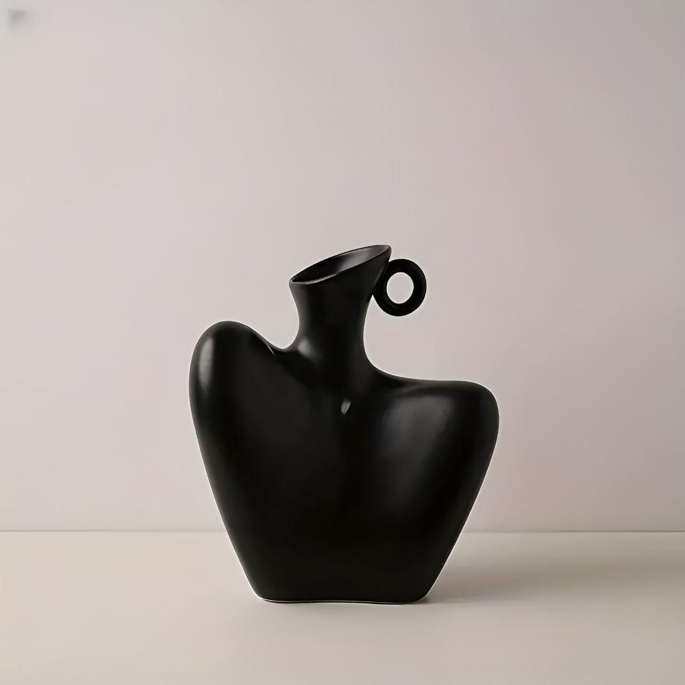 Hom & Ember – Elegant Abstract Ceramic Vase for a Serene Ambiance with Timeless Touch - Hom & Ember