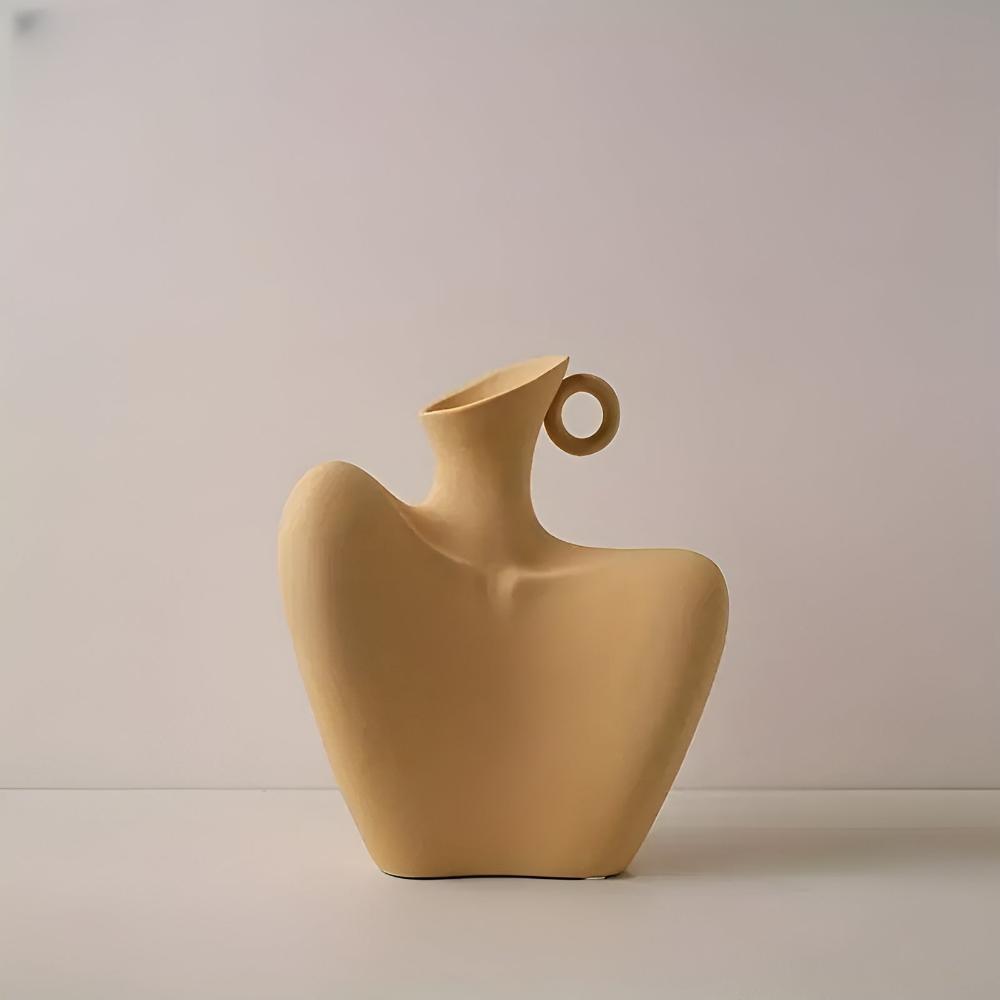 Hom & Ember – Elegant Abstract Ceramic Vase for a Serene Ambiance with Timeless Touch - Hom & Ember