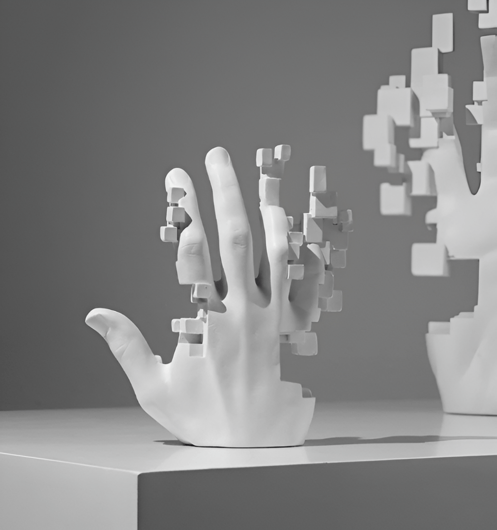 Hom & Ember – Elegant Abstract Hand Sculpture in Premium Resin for a Sophisticated Art Display - Hom & Ember