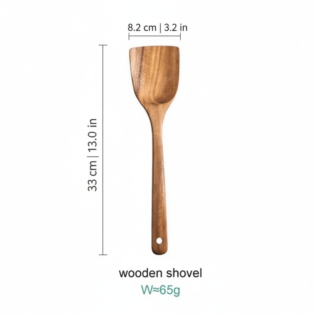 Hom & Ember – Elegant Acacia Wood Kitchen Cooking Utensils Collection for a Serene Culinary Experience - Hom & Ember