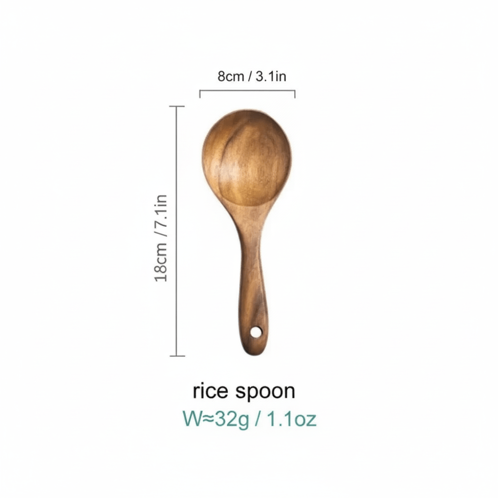 Hom & Ember – Elegant Acacia Wood Kitchen Cooking Utensils Collection for a Serene Culinary Experience - Hom & Ember