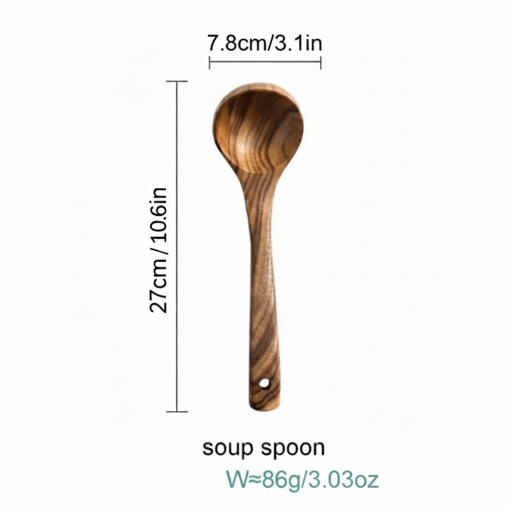 Hom & Ember – Elegant Acacia Wood Kitchen Cooking Utensils Collection for a Serene Culinary Experience - Hom & Ember