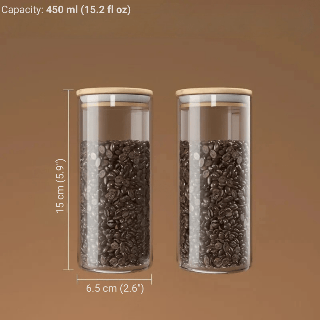 Hom & Ember – Elegant Airtight Glass Jar for a Stylish and Sophisticated Kitchen Aesthetics - Hom & Ember