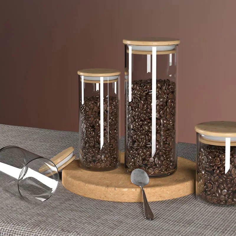 Hom & Ember – Elegant Airtight Glass Jar for a Stylish and Sophisticated Kitchen Aesthetics - Hom & Ember