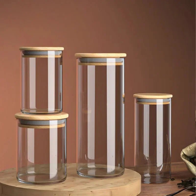 Hom & Ember – Elegant Airtight Glass Jar for a Stylish and Sophisticated Kitchen Aesthetics - Hom & Ember