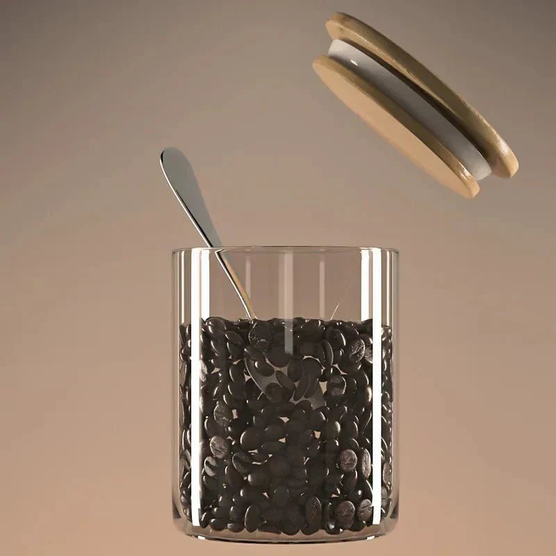 Hom & Ember – Elegant Airtight Glass Jar for a Stylish and Sophisticated Kitchen Aesthetics - Hom & Ember