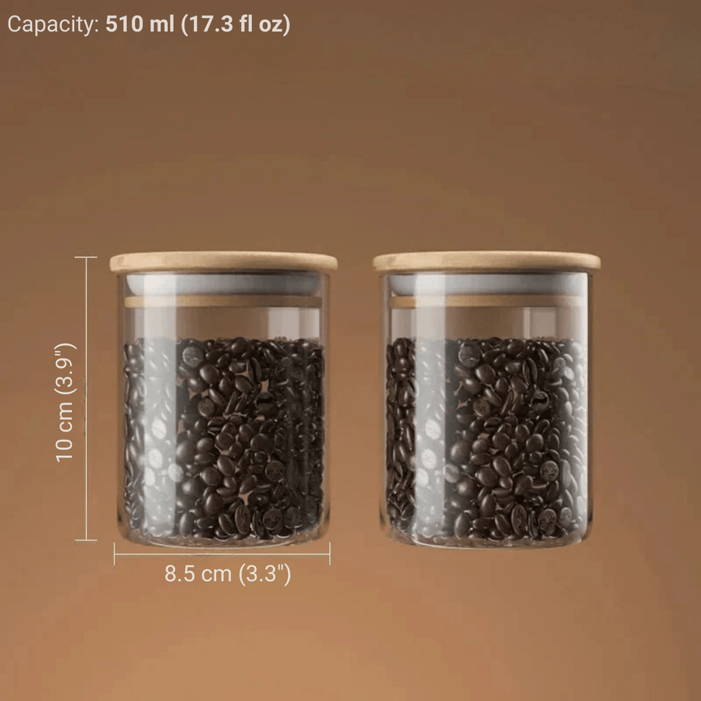 Hom & Ember – Elegant Airtight Glass Jar for a Stylish and Sophisticated Kitchen Aesthetics - Hom & Ember
