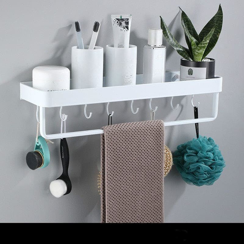 Hom & Ember – Elegant Aluminium Wall Shelf for Chic Bathrooms for a Stylish Atmosphere - Hom & Ember