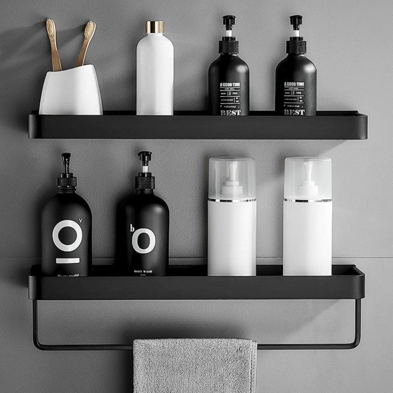 Hom & Ember – Elegant Aluminium Wall Shelf for Chic Bathrooms for a Stylish Atmosphere - Hom & Ember