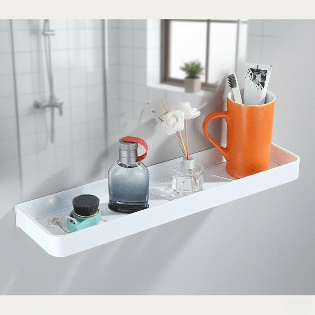 Hom & Ember – Elegant Aluminium Wall Shelf for Chic Bathrooms for a Stylish Atmosphere - Hom & Ember
