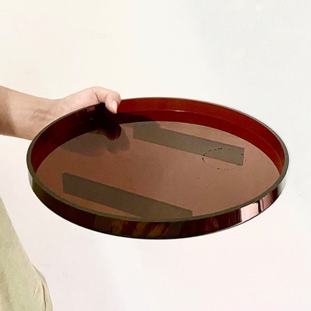 Hom & Ember – Elegant Amber Glass Teapot Set with Tray for a Serene Ambiance - Hom & Ember