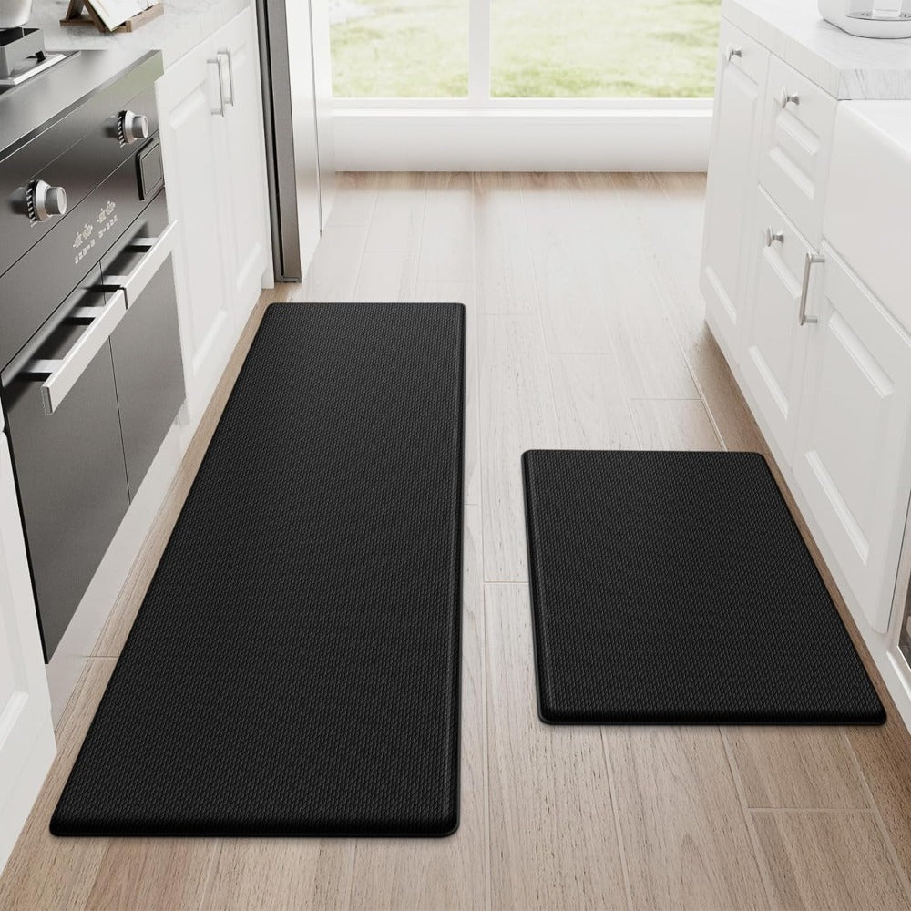 Hom & Ember – Elegant Anti - Fatigue Kitchen Mat for Comfortable Cooking Spaces with Timeless Charm - Hom & Ember