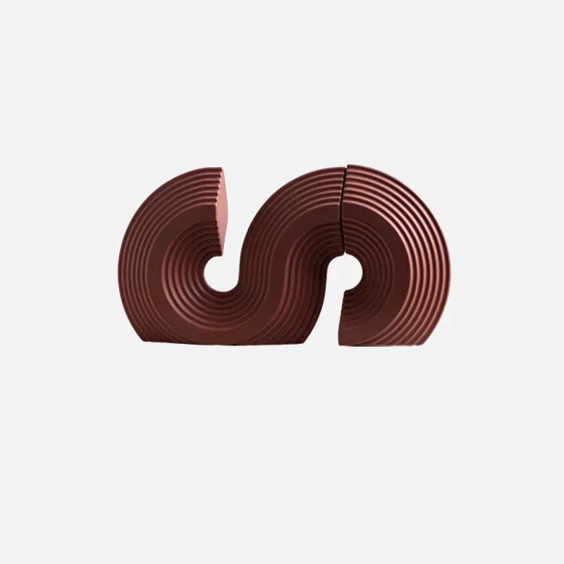 Hom & Ember – Elegant Arch - Shaped Bookends in Chic Marble for a Stylish Touch - Hom & Ember