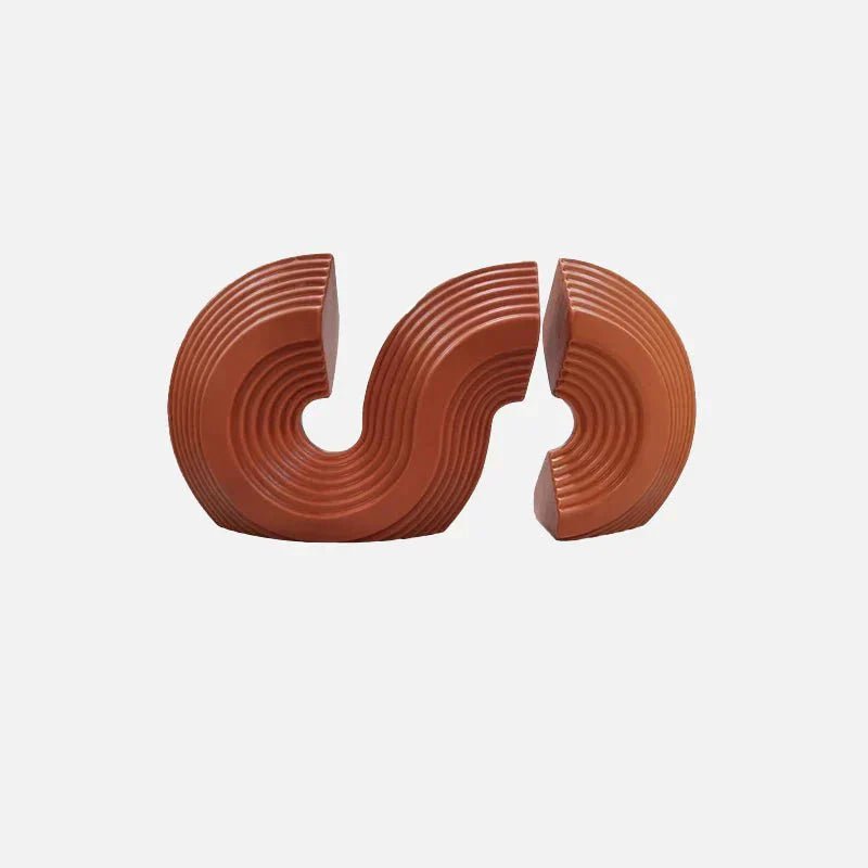 Hom & Ember – Elegant Arch - Shaped Bookends in Chic Marble for a Stylish Touch - Hom & Ember