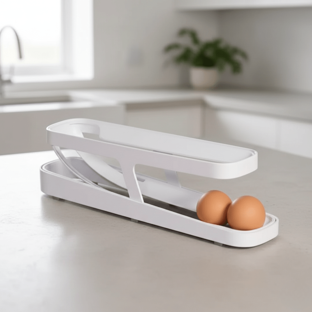 Hom & Ember – Elegant Automatic Egg Dispenser for Organised Kitchen Spaces, with Timeless Charm - Hom & Ember