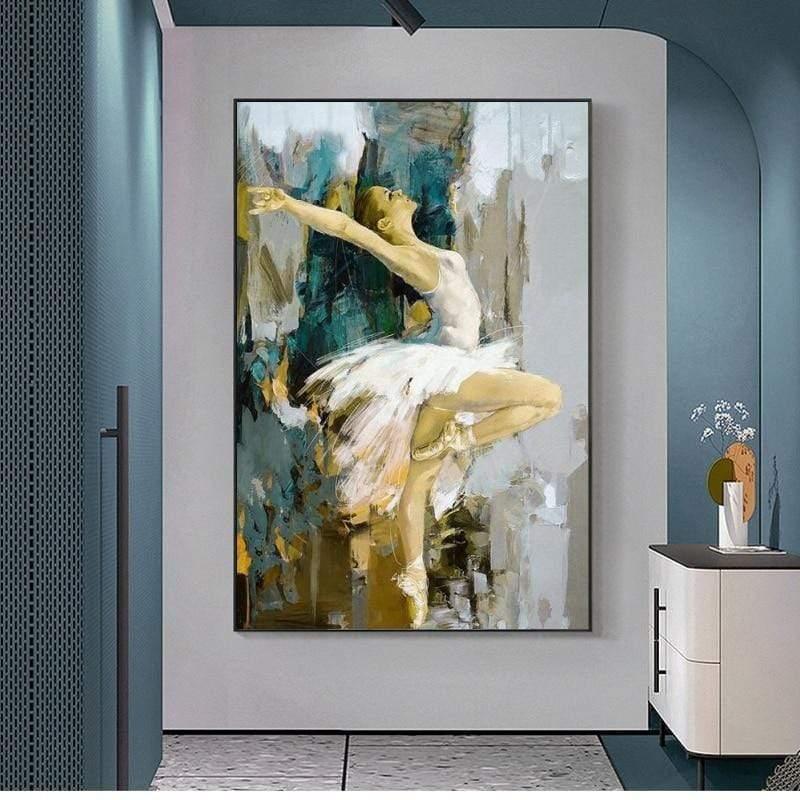 Hom & Ember – Elegant Ballerina Canvas Art for Modern Living Spaces with Sophisticated Ambience - Hom & Ember
