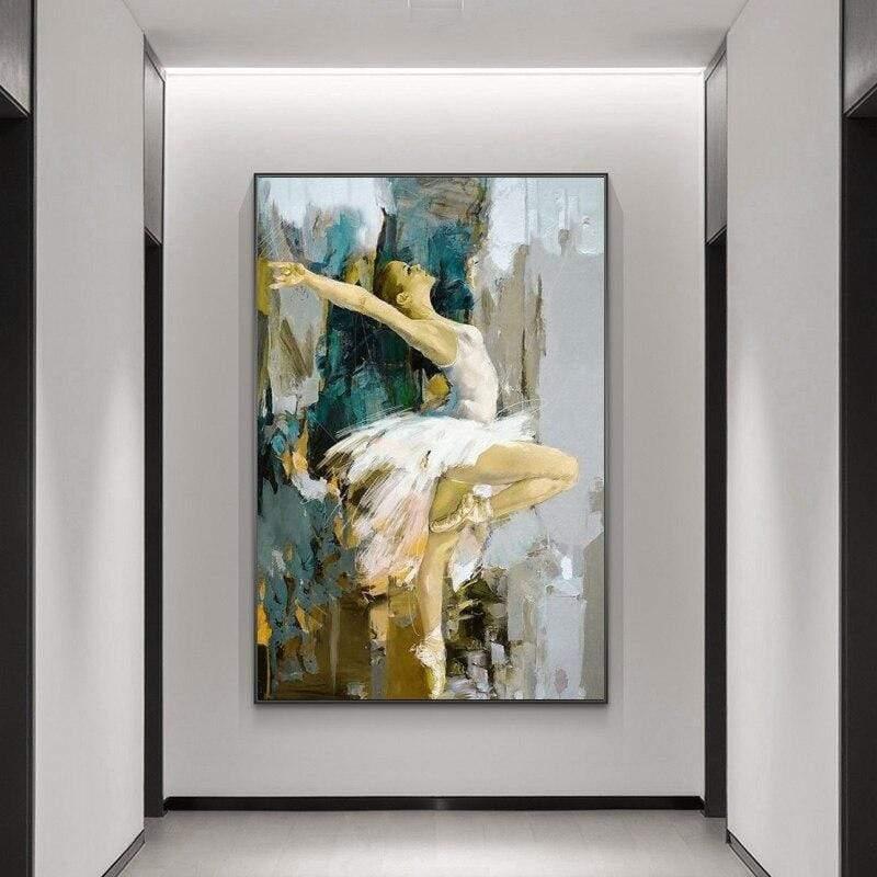 Hom & Ember – Elegant Ballerina Canvas Art for Modern Living Spaces with Sophisticated Ambience - Hom & Ember